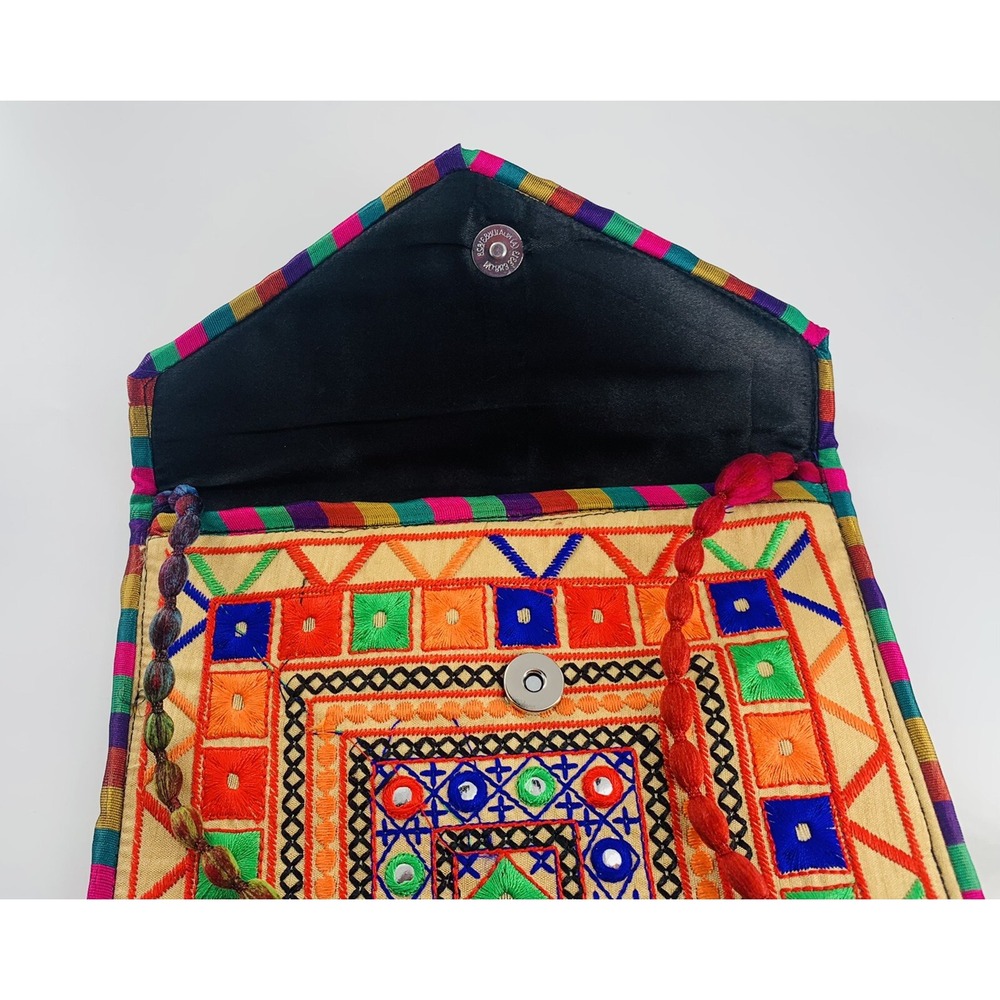 Purse Bag Women‎ Colorful Indian Designer Handmade Embroidery Ladies New - Picture 6 of 6
